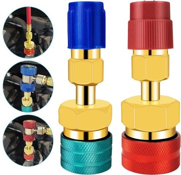 PRZEJŚCIÓWKA SZYBKOZŁĄCZA DO KLIMATYZACJI R1234YF/R1234A 2 PCS WYGODNY