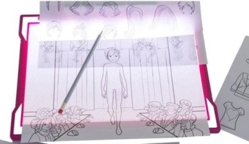 Доска для рисования Crayola PINK со светодиодной подсветкой