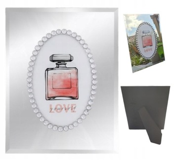 Ramka na zdjęcia lustrzana Glamour cyrkonie 22 cm