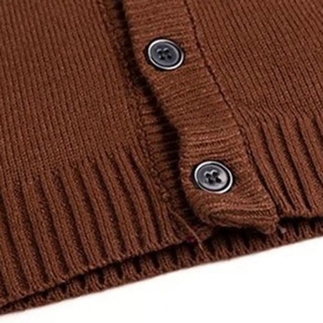 Men Knitwear Windproof Cardigan Sweater V-Neck Chi