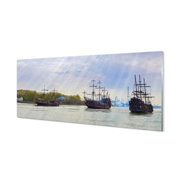 Ścienny panel Niebo statki dzień chmury 125x50 cm