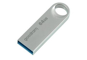 Флэш-накопитель GOODRAM USB 3.2 gen 1, 64 ГБ, СЕРЕБРЯНЫЙ UNO 3, серебристый