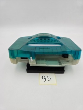 КОНСОЛЬ NINTENDO 64, ЕВРОПЕЙСКАЯ ВЕРСИЯ, ПРОЗРАЧНАЯ СИНЯЯ + ОРИГИНАЛЬНЫЕ АКСЕССУАРЫ