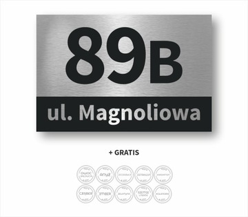 Алюминиевая адресная доска Дом номер 20x30