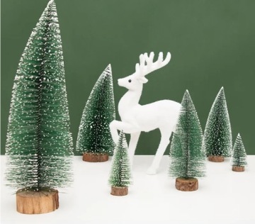 ИСКУССТВЕННОЕ РОЖДЕСТВЕНСКОЕ ДЕРЕВО БОЛЬШОЙ СТВОЛ УКРАШЕНИЯ КОНУС ЗЕЛЕНЫЙ