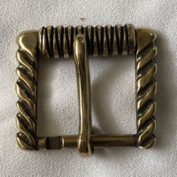 KLAMRA do paska 40mm brąz