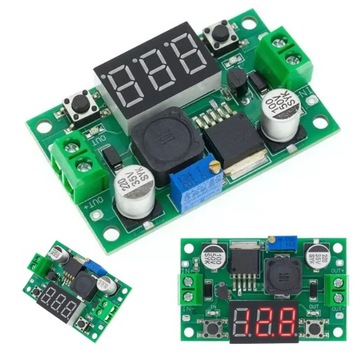 Przetwornica LM2596 regulator napięcia LED woltomierz