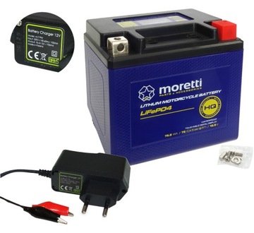 Akumulator Moretti MFPX5L litowo jonowy +ŁADOWARKA