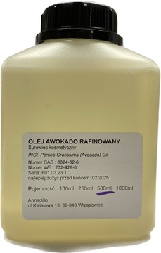 Olej ryżowy kosmetyczny rafinowany 500ml