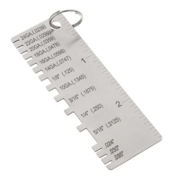 Stainless Steel Welding Depth Gage Pocket Handy 5 Pcs