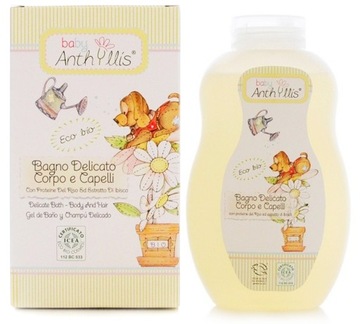 Baby Anthyllis PŁYN DO KĄPIELI I SZAMPON 2w1 BIO