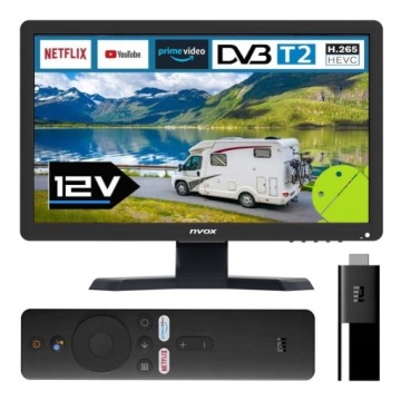 Telewizor SMART Android HD 19 cali WiFi BT DVBT2 VGA HDMI USB 230V 12V 24V
