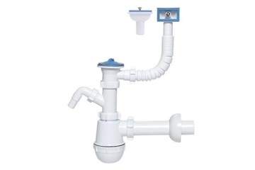 Syfon zlew 1 komora 70mm + zmywarka ANIPLAST