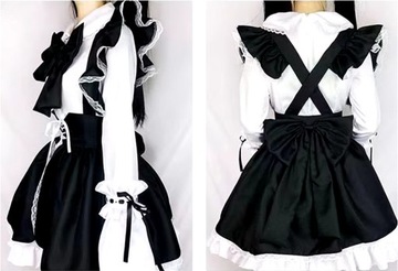 Przebranie Strój Pokojówki w Stylu Cosplay Lolita Manga Anime - L