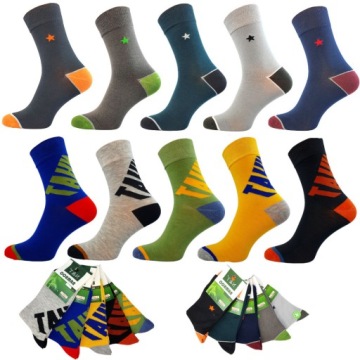 10 PAR BAMBUSOWE SKARPETY MĘSKIE KLASYCZNE STYLOWE