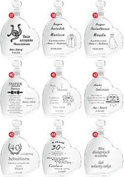 KARAFKA Podziękowania dla Rodziców z grawerem ETUI