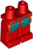LEGO NOGI 970c00pb1274 czerwone spodnie NOWE (1g)