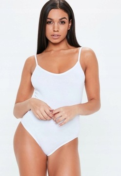 MISSGUIDED BIAŁE BODY WISKOZA 32