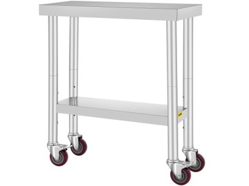 ВЕВОР Кухонный рабочий стол на колесах 76 х 30 см