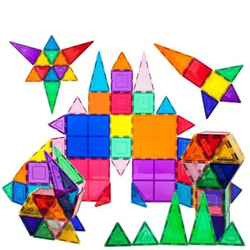 БОЛЬШИЕ СТРОИТЕЛЬНЫЕ МАГНИТНЫЕ БЛОКИ MAGTILES DIY 34