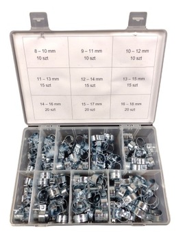 НАБОР ЗАЖИМОВ ПРУЖИННЫЕ СТАЛЬНЫЕ ЗАЖИМЫ 135 ЭЛЕМЕНТОВ