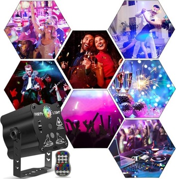 ДИСКО-ЛАМПЫ ДЛЯ ВЕЧЕРИНКИ СВЕТОДИОДНЫЙ RGB ПРОЕКТОР
