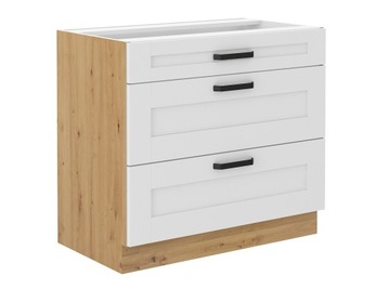 Кухонная мебель Luna II из белого дуба БЕЗ СТОЛЕШНИЦЫ