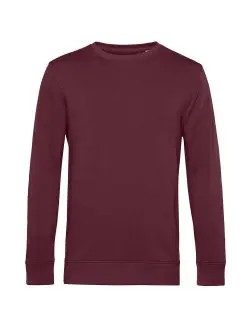 B&C Eko Bluza męska Crew Neck burgundy L