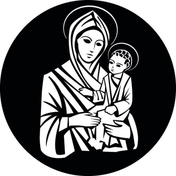 WITRAŻ MARYJA Z JEZUSKIEM OBRAZ OZDOBA 30CM AŻUR