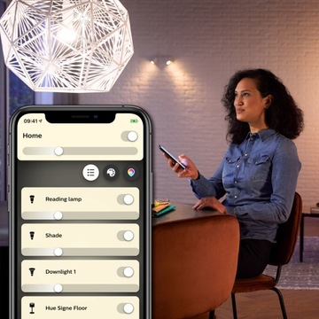 PHILIPS HUE Белая лампа для умного дома E27 / 9 Вт / x2