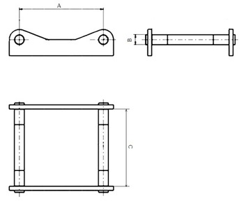 Быстроразъемный разъем CAT 428B, 432B, 428C, 432C, 442C