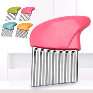 НОЖ ГОФРИРОВАННЫЙ НОЖ ДЛЯ КАРТОФЕЛЯ КАРТОФЕЛЬ ОВОЩИ ЧИПС СЛАЙСЕР