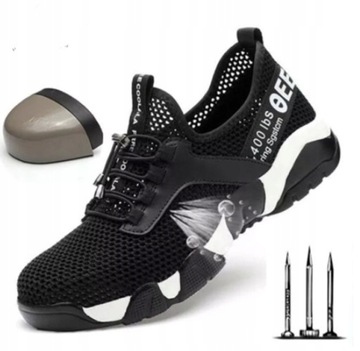 Buty robocze PÓŁBUTY BHP z noskiem SPORTOWE LEKKIE