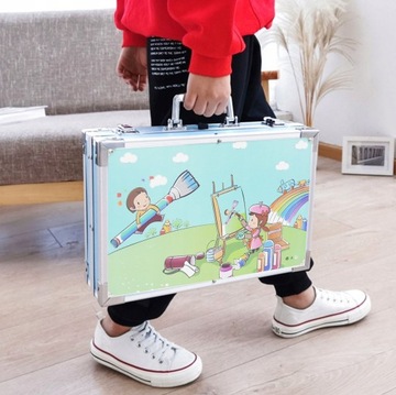 ХУДОЖЕСТВЕННЫЙ НАБОР ДЛЯ РАСКРАСКИ ЧЕМОДАНА + БЕСПЛАТНЫЙ БЛОК ДЛЯ РИСОВАНИЯ BAMBINO