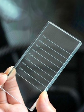 СТЕКЛЯННЫЙ ДЕРЖАТЕЛЬ ДЛЯ РЕСНИЦ С НАРАЩИВАНИЕМ РЕСНИЦ 10 Х 5 СМ