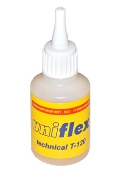 Szybkoschnący klej cyjanoakrylowy do gumy plastiku dla szewca Uniflex T120