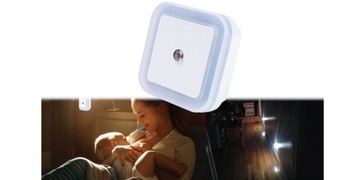 СВЕТОДИОДНЫЙ НОЧНИК 1ВТ ДЛЯ ДЕТСКОГО СНА С КОНТАКТНЫМ ДАТЧИКОМ СУМЕРКИ