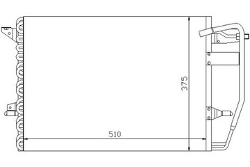 NISSENS CHLADIČ KLIMATIZACE FORD ESCORT '91 EXP