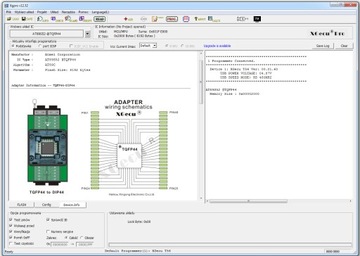 Переходник TQFP44 ZIF для программатора XGecu T56