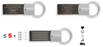 Brelok metal ekoskóra AUTO dedykacja GRAWER [SI]
