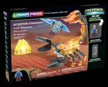 ŚWIECĄCE KLOCKI LASER PEGS SKORPION 18402