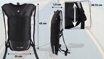 Легкий беговой рюкзак для велосипеда с мочевым пузырем и бутылкой для воды объемом 2 л.