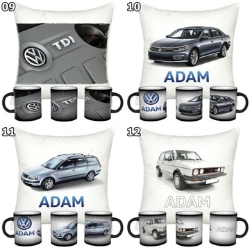 VOLKSWAGEN MAGIC КРУЖКА + ПОДУШКА + НАБОР ИМЕНИ