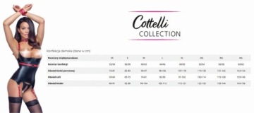 Черный комплект нижнего белья L - Cottelli Bondage