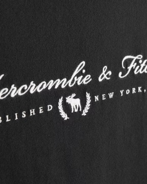 t-shirt Abercrombie Hollister koszulka L czarna