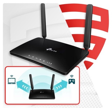 TP-LINK ARCHER MR600 РОУТЕР 4G+ LTE антенны AC1200 VPN SIM 5 ГГц 300 Мбит/с