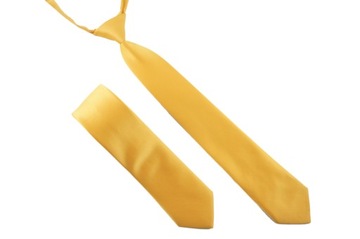 Желтый однотонный галстук ЭЛЕГАНТНЫЙ для ПОДРОСТКА ок. 8-15 лет.