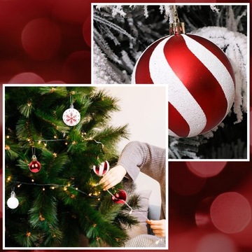 Рождественская елка безделушки для рождественской елки, набор XXL 44 ПК.