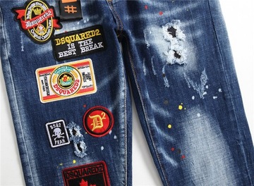 Dsquared2 Męskie spodnie jeansowe Slim