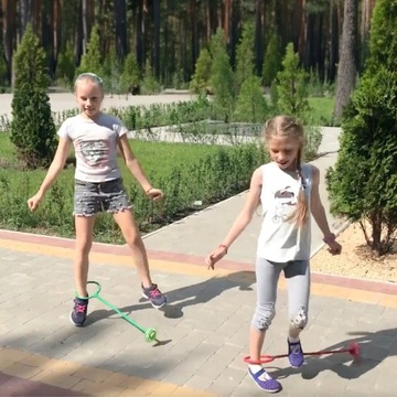 HULA HOP SKAKANKA NA NOGĘ PIŁKA LED KÓŁKO SKIPPER DLA DZIECI